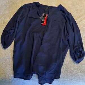Navy Blue Women's Blouse